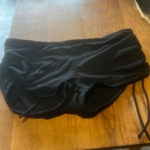 Black swim shorts